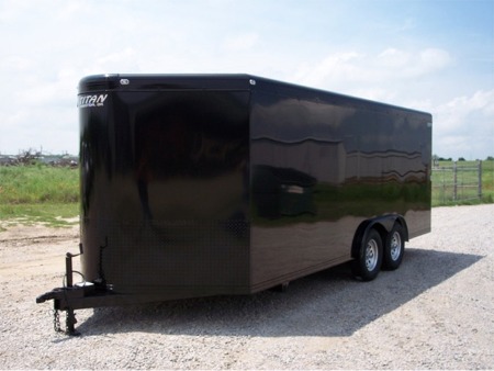 Black Cargo Trailer