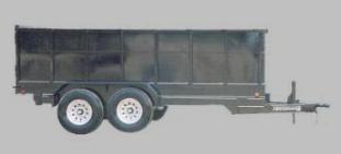 Hydraulic dump trailer
